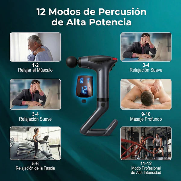 Pistola Masajeadora Multifunción