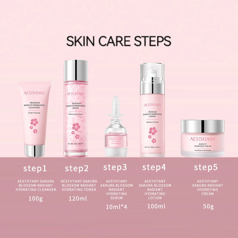 Moisturizing10pieces skin care set, hydrating, moisturizing,brightening and tender skin,whitening and moisturizing essence